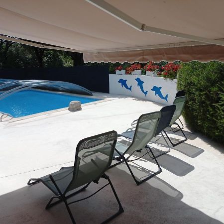 Gites De Plos Appart Chalet Piscine Spa Anduze Exterior foto