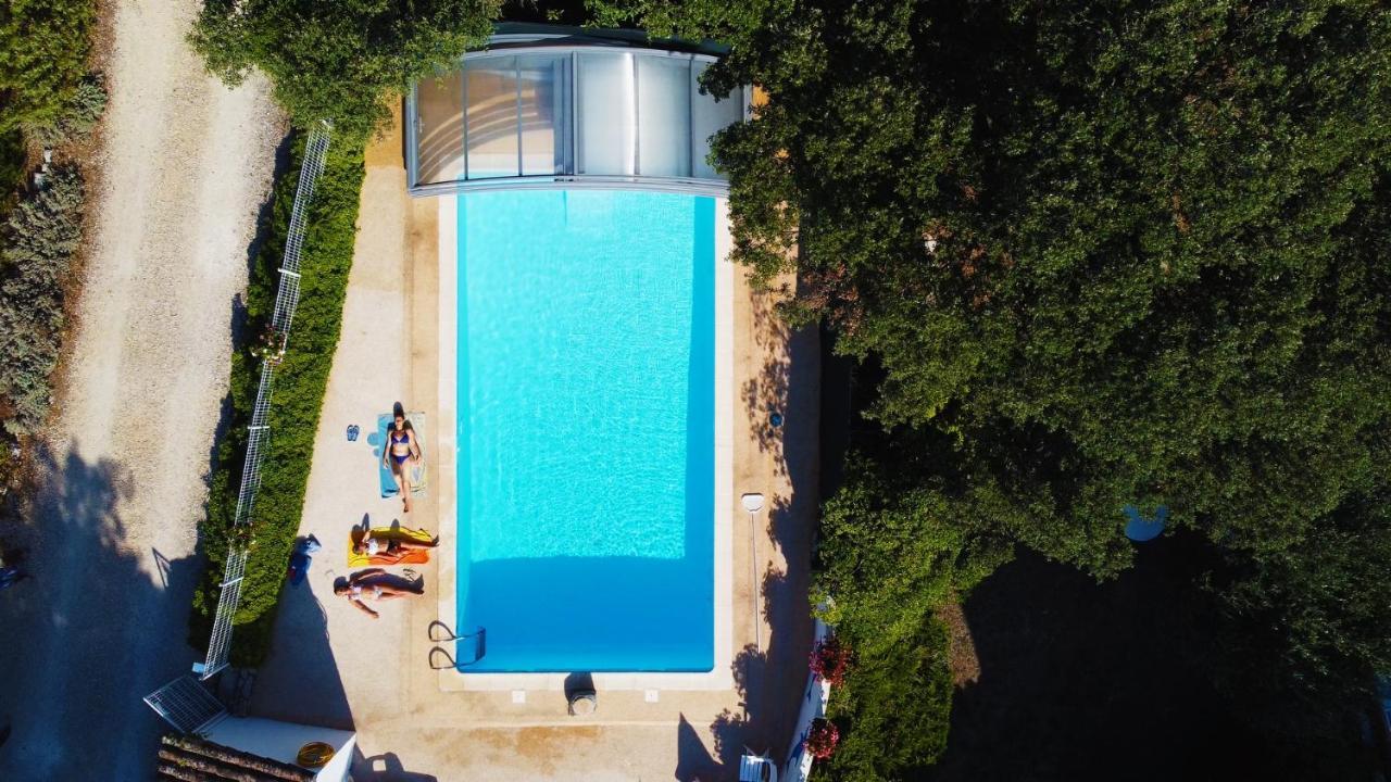 Gites De Plos Appart Chalet Piscine Spa Anduze Exterior foto