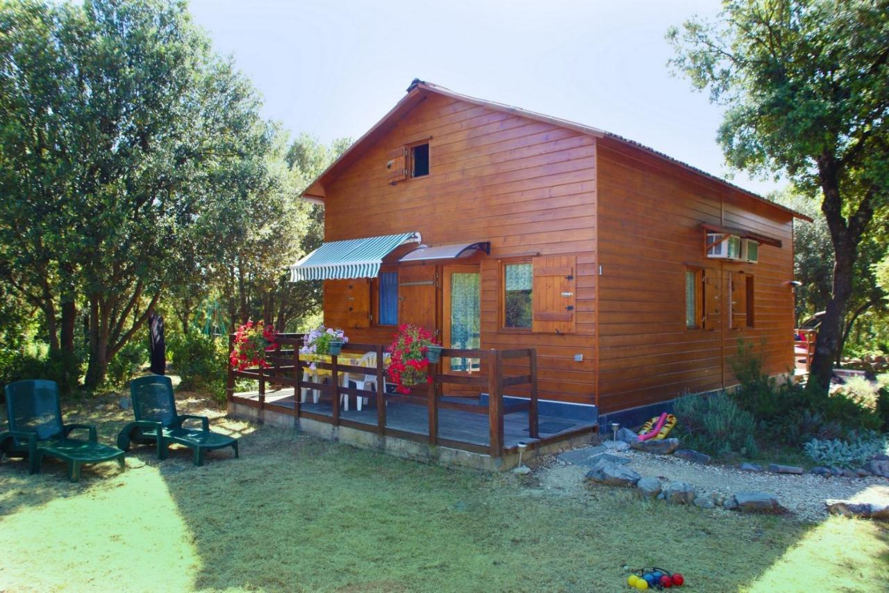 Gites De Plos Appart Chalet Piscine Spa Anduze Exterior foto