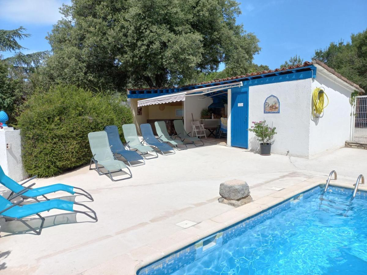 Gites De Plos Appart Chalet Piscine Spa Anduze Exterior foto