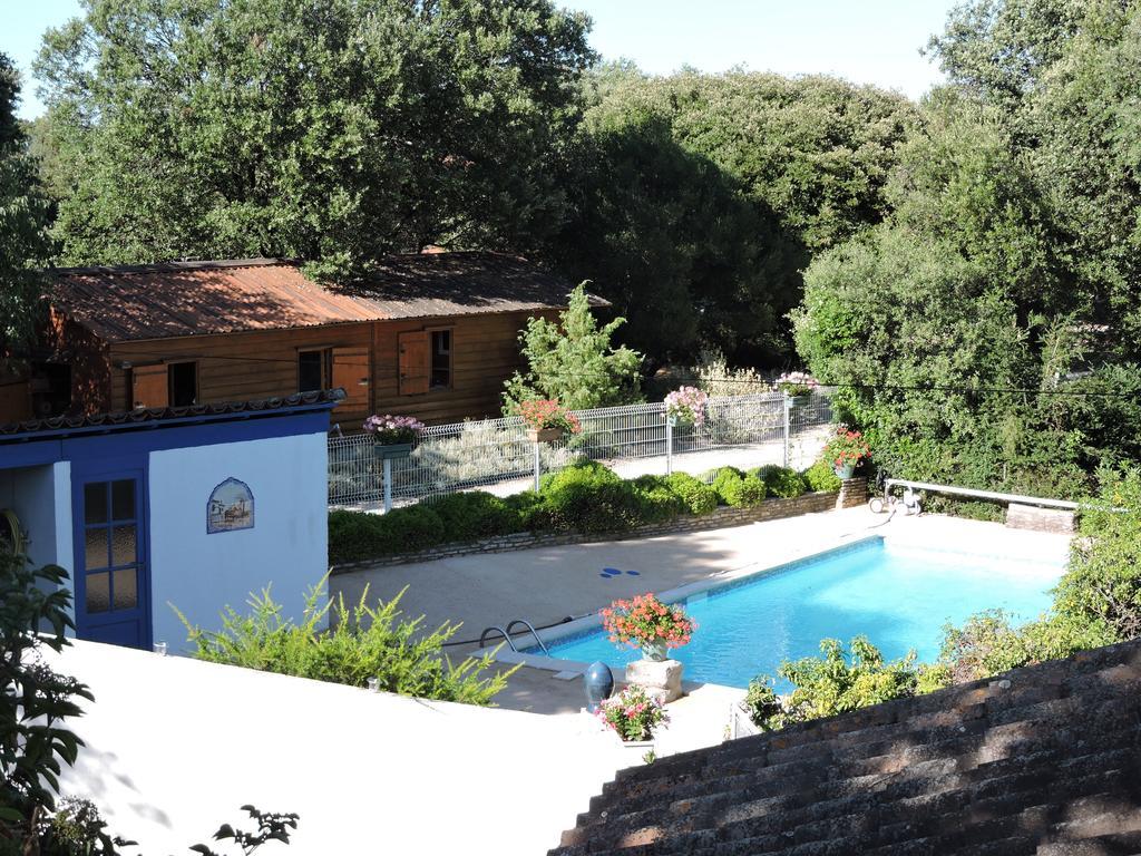 Gites De Plos Appart Chalet Piscine Spa Anduze Exterior foto